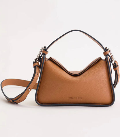 Structured Mini Shoulder Bag – Caramel