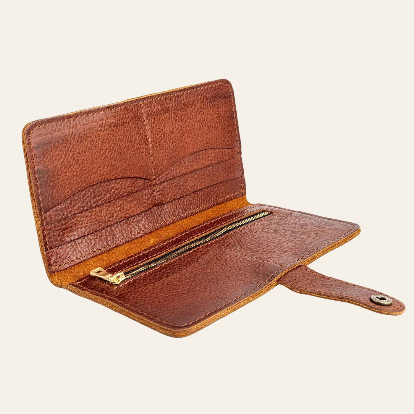 Slim Leather Wallet – Vintage Brown