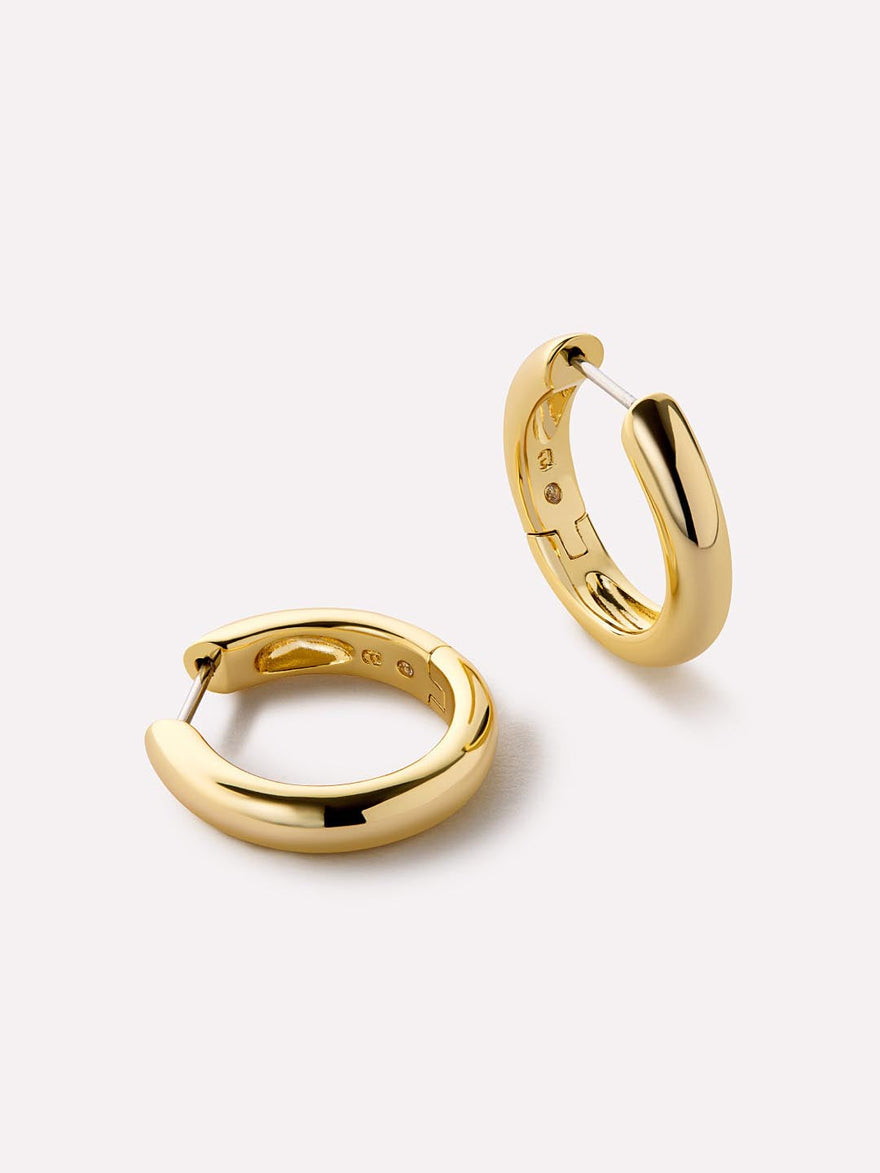 Chunky Gold Hoop Earrings