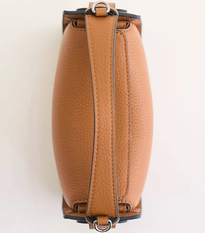 Structured Mini Shoulder Bag – Caramel